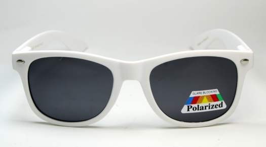 Wayfarer Polarized White